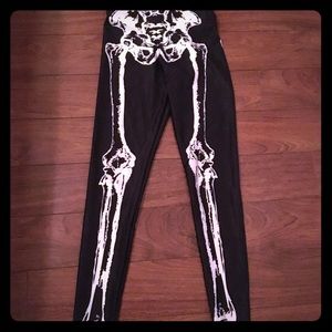 Black milk skeleton leggings